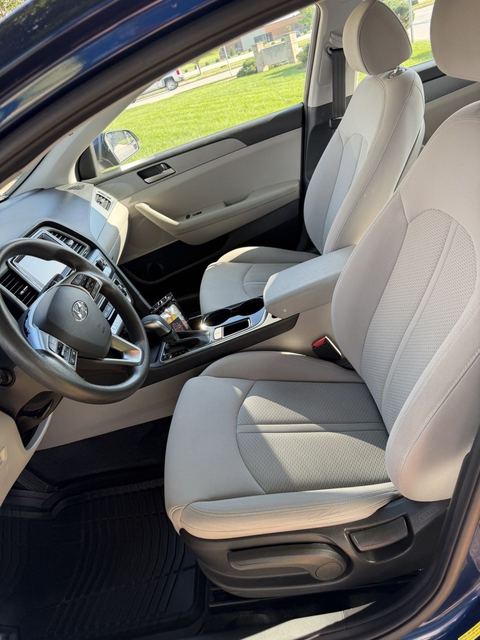 Hyundai Sonata front seats and dash after an interior detail